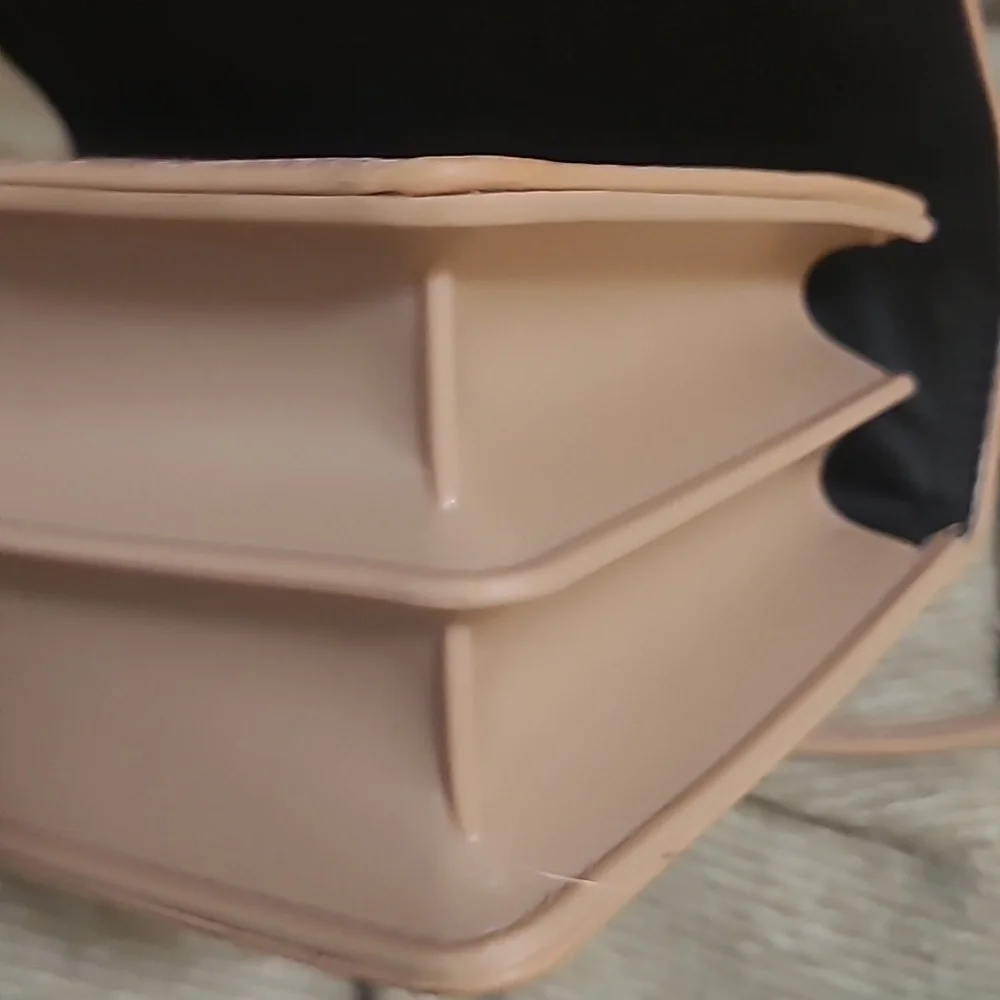 Betsey Johnson Blush Pink Mini Satchel with Heart Charm - Picture 8 of 9